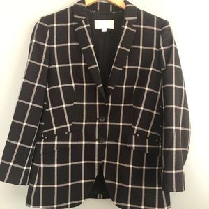 BOSS - Gorgeous Windowpane Blazer - Black